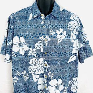 COOKE STREET Aloha Hawaiian Cotton Floral Shirt LG